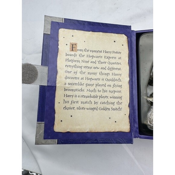 Hallmark Keepsake Ornament Harry Potter Pewter 2000 Quidditch Golden Snitch - Picture 7 of 11